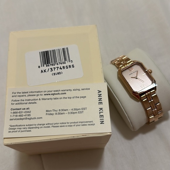NWT Anne Klein Women’s Bracelet Watch in Rose Gold OS - Picture 8 of 13